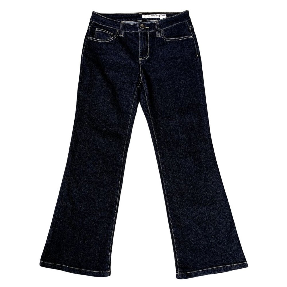 DKNY Women's Boot Cut Jeans - Dark Blue